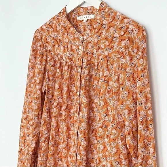 Xirena Jessie Cotton Button Down Shirt Small - Picture 3 of 11